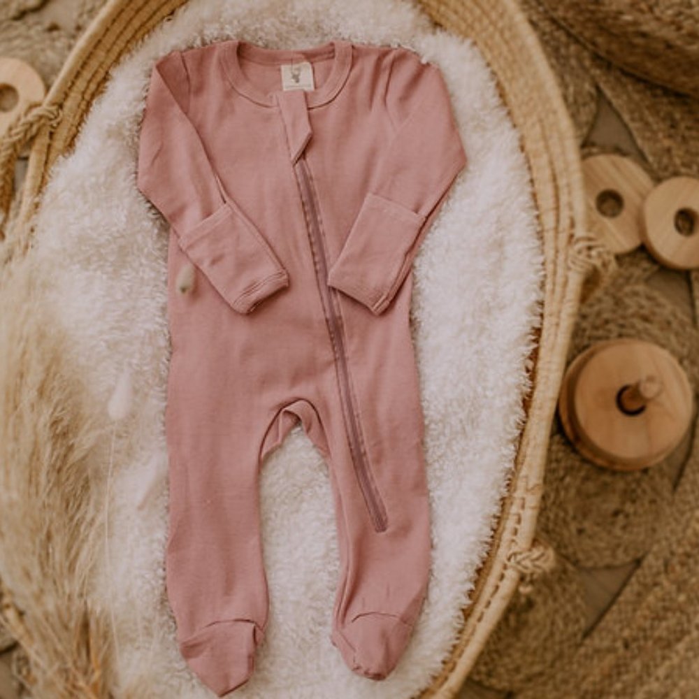 Pink footie sleeper - Collection Mini Coco